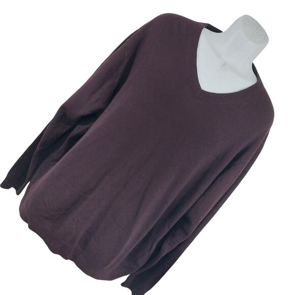 NWOT! HART, SCHAFFNER & MARX! 100% MERINO WOOL BURGUNDY V-NECK SWEATER! SZ 3X - Picture 9 of 9